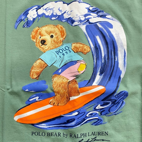 Polo Ralph Lauren Surfer Bear T-Shirt - Picture 2 of 8